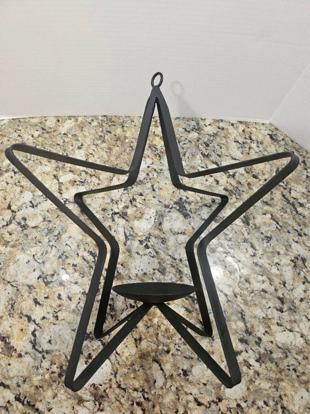 Modern Black Wrought Iron 3D  Candle Holder 17